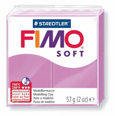 Gyurma, 57 g, égethető, FIMO "Soft", levendula